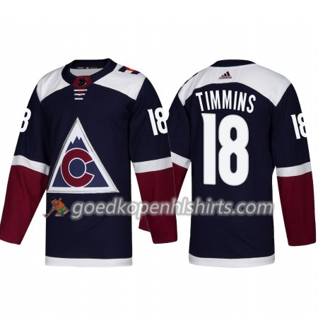 Colorado Avalanche Conor Timmins 18 Adidas 2018-2019 Alternate Authentic Shirt - Mannen